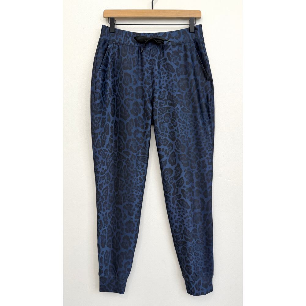 Greyson Damisa Leopard Print Phoenix Jogger Pant Midnight Sky Small Athletic NWT